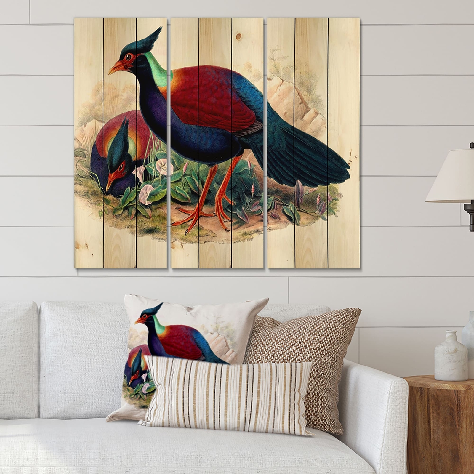 Designart 'Vintage Birds In The Wild II' Traditional Print