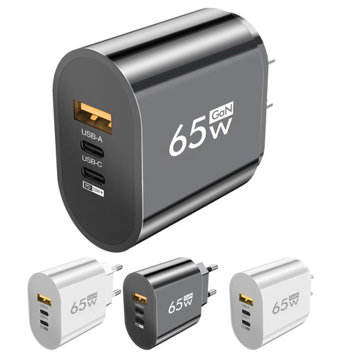 Multiple Ports 65W PD Port USB-A Type C Port Wall Fast Charger Plug Adapter
