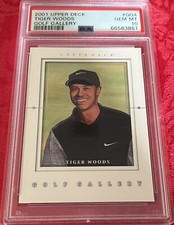 2001 UD Tiger Woods #GG4 ￼ Golf Gallery PSA 10 ￼GRADED CARD￼ 🐐