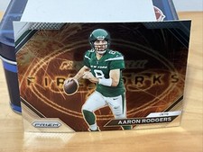 2023 Prizm Aaron Rodgers Fireworks New York Jets #F-7 Football Card 1X