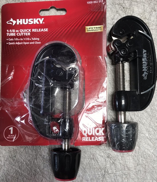 HUSKY Tube Cutter Quick Release Open & Close 1/8" to 11/8" Lot Of (3