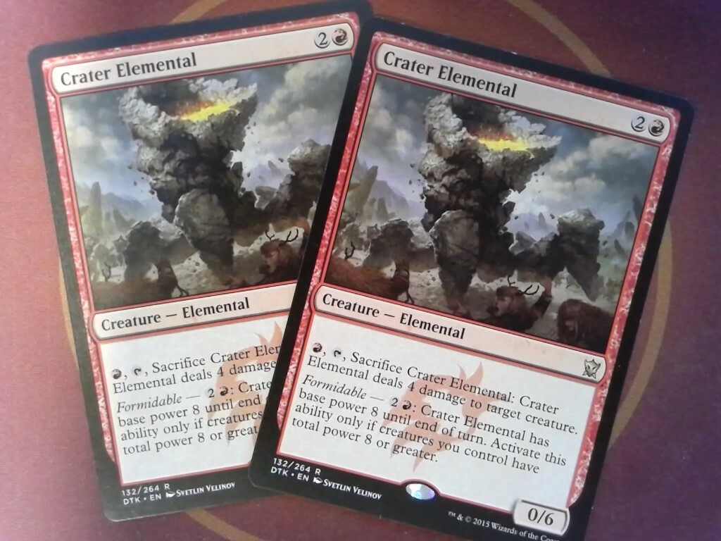 Crater Elemental 2x FOIL DTK MTG Dragons of Tarkir Rare MINT red Crater Elemental 2x FOIL DTK MTG Dragons of Tarkir Rare MINT red