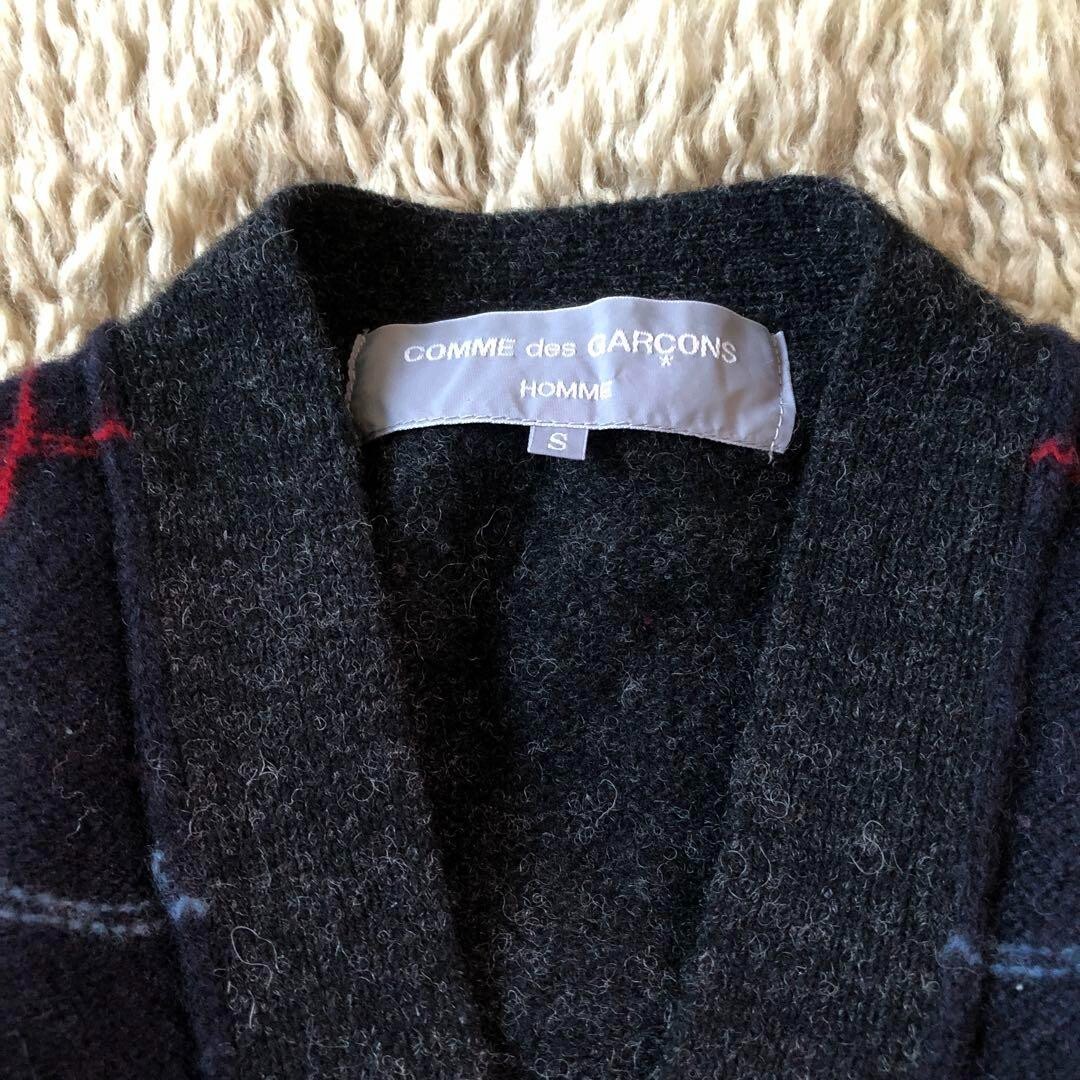 田中オム \"comme des garcons homme\" CARDIGAN Comme des Garcons Homme Tanaka OM Cardigan Brown Wool Size S