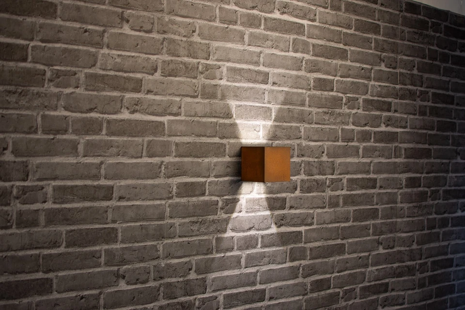 Wandlampe Wandleuchte Wandstrahler Außenleuchte Gartenfassung Rost Edelrost 559 - Bild 3 von 4