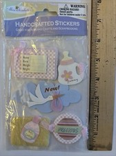 Miss Elizabeth's dimensional scrapbook embellishments, Newborn Baby Girl Cute