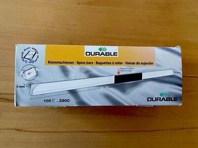 DURABLE Klemmschiene DIN A4 Füllhöhe: 3 mm blau nicht transparent  100 Stück