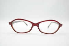 Vintage Designer Glasses 353 France Burgundy Brown Oval Eyeglasses Frame NOS