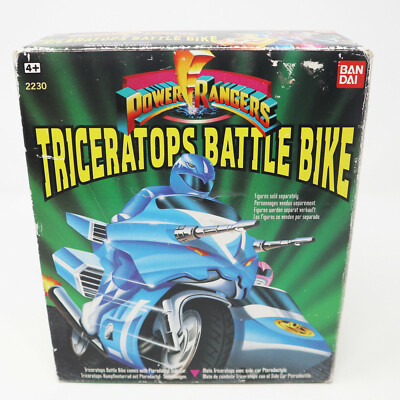 VINTAGE 1993 90s BANDAI POWER RANGERS TRICERATOPS BATTLE BIKE