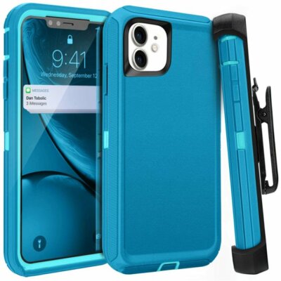 For Apple iPhone 16 15 14 13 12 11 Pro Max Defender Shockproof Case+Belt Clip