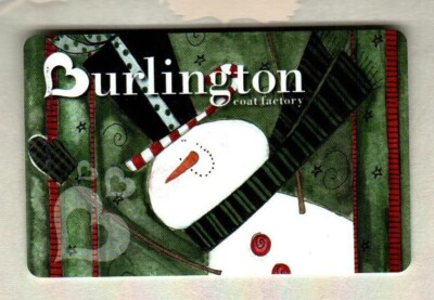 BURLINGTON COAT FACTORY Snowman ( 2009 ) Gift Card ( $0 )