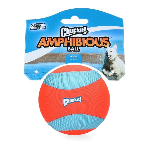 Chuckit! Amphibious Mega Ball Hund 11,5Cm Schwimmend Apportier Spielzeug Hunde-image