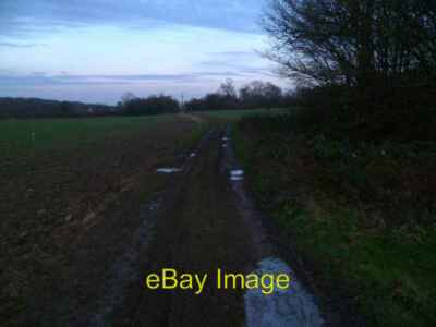 Photo 6x4 Muddy and icy path going towards Warnham Manor Strood Green  c2016