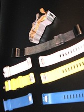 Fitbit Wrist bands-6 wristbands in yellow, blue, pink  steel black,gold,silver