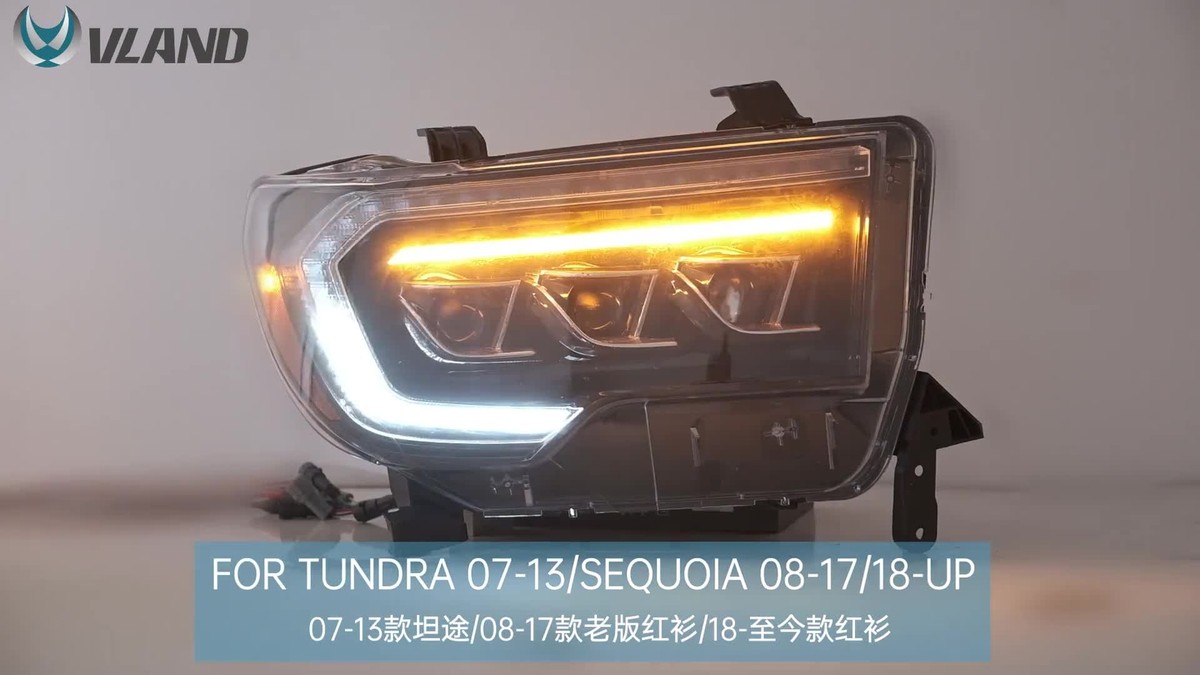 トトノエライト VLAND LED Headlights For Toyota 07-13 Tundra & 08-21 Sequoia