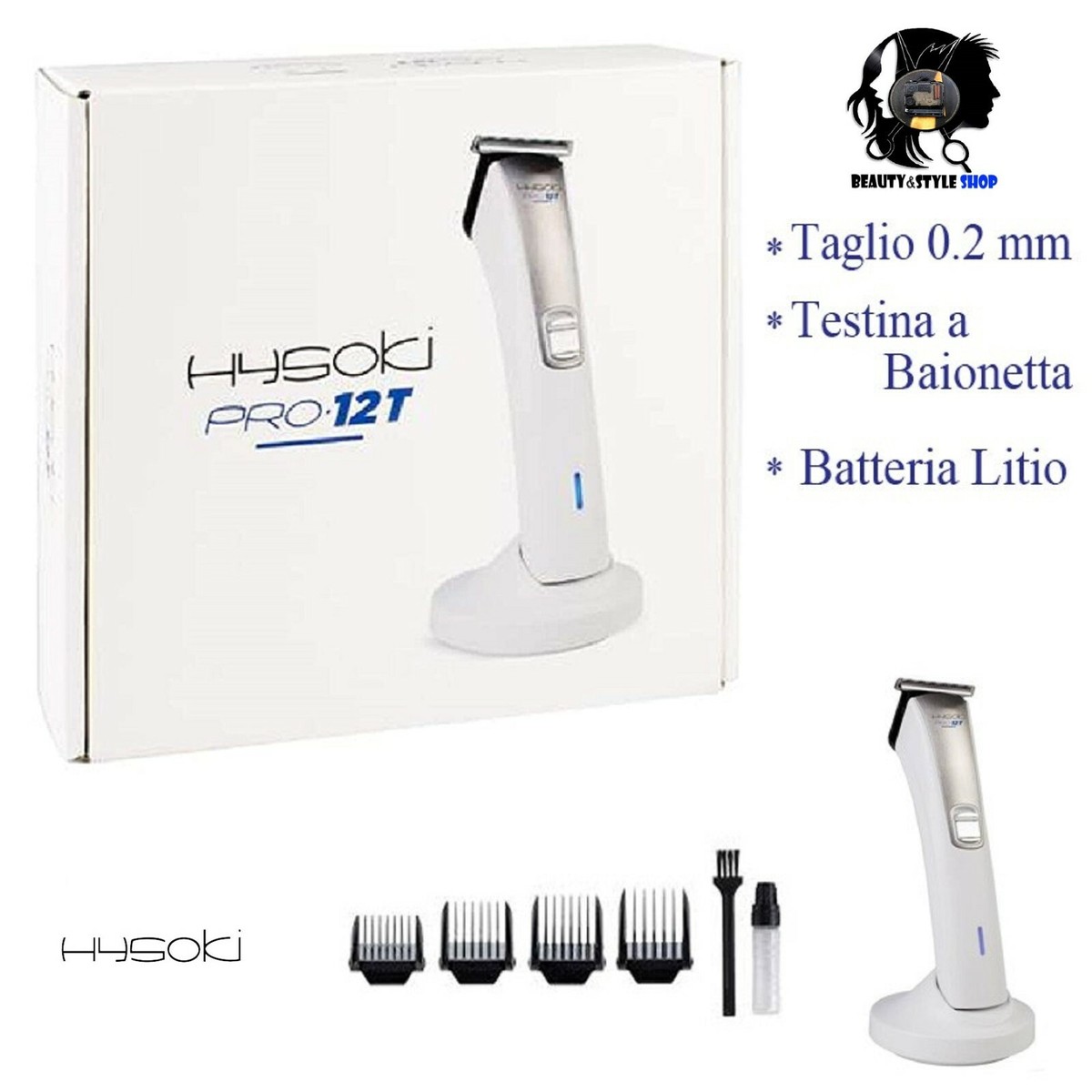 HYSOKI PRO 12T PROFESSIONAL BARBER TRIMMER CORDLESS HAIRCUTTER