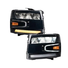Form Lighting Led Reflector Headlights For 2007-2013 Chevrolet Silverado Pair