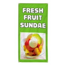 Vertical Vinyl Banner Multiple Sizes Outdoor Weatherproof Industrial Yard Signs