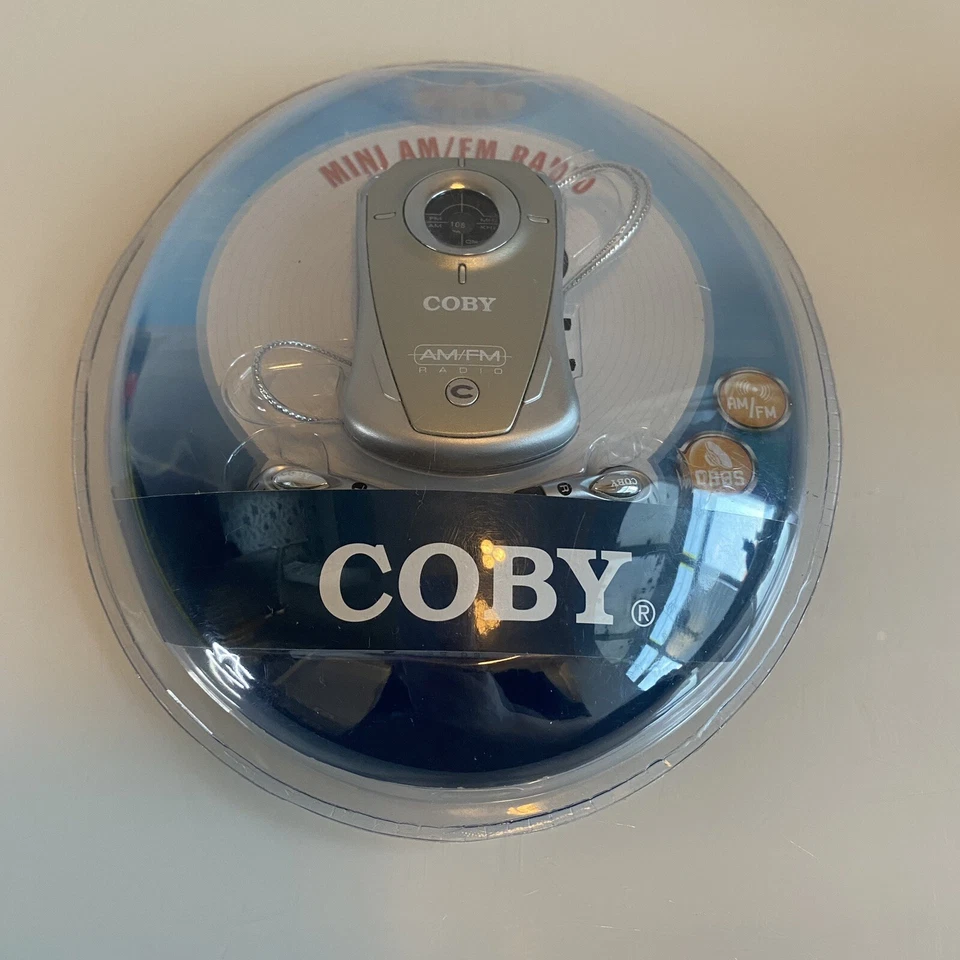 Coby Cx71 DBBS Dynamic Bass Boost Mini AM/FM Radio NEW SEALED With Earphones - Image 4 of 4