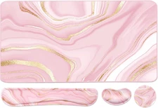 Keyboard Mouse Pad Set, Extended Mouse Pad+Keyboard Wrist Rest Support, Memory F