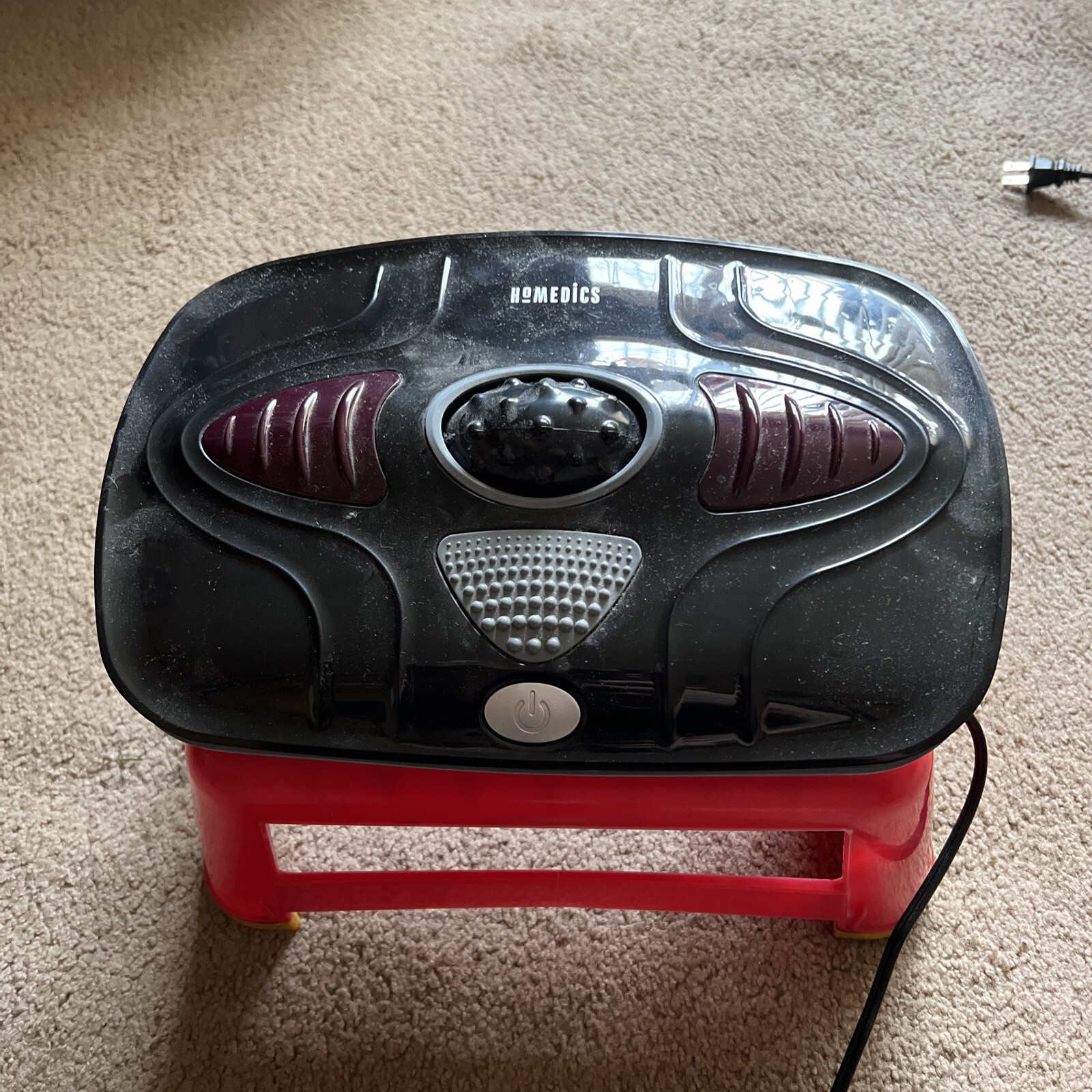 HoMedics TheraP Vibration Foot Massager with Heat in Black FMV400HJ