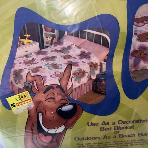 Scooby Doo Toddler Blanket Flower Power Owen 45in x 60in New in Package - Picture 5 of 7