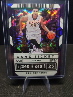 Ben Simmons 2020-21 Contenders Draft EXPLOSION Game Ticket Parallel