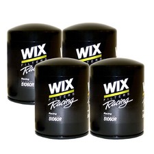 Wix Racing Set 4 Engine Oil Filters Spin-On F...