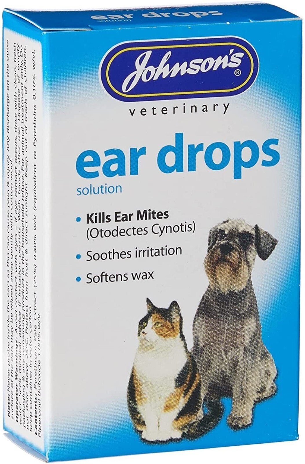 Veterinary Dog Drops Pet Cat Ear Mite Infection Treatment Clears Wax eBay