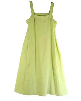 chinese dress ladies Puckered Organic Linen Square Neck Dress – Eileen Fisher Renew main image 0