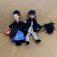 VTG Disney Store Mary Poppins and Bert Bean Bag Doll 10  Plush Toy