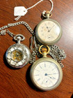 Watches For Parts/Repair *Waltham* *Leonard* Lot of 3 Non-Working Pocket