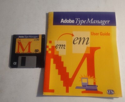 Adobe Type Manager for MAC Floppy Disc & User Guide