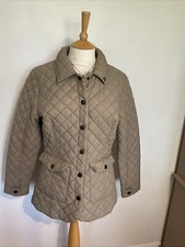 Bnwt John Partridge Sitwell Quilt Quilted Jacket Size Medium Taupe Quw107 Smart
