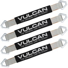 Car Tie Down Axle Strap - Wear Pad - 2x22 4 Pack Silver Series 3300 Lbs Swl Car Tie Down Axle Strap - Wear Pad - 2x22 4 Pack Silver Series 3300 Lbs Swl