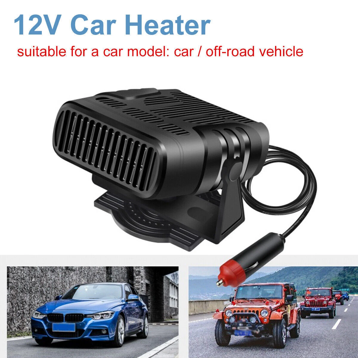 12/24V 120W Portable Electric Car Heater Heating Fan Defogger Defroster  Demister | eBay