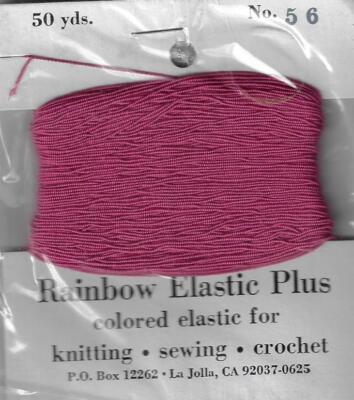 Rainbow Elastic Plus colored elastic  for knitting-sewing-crochet-NEW 8 colors