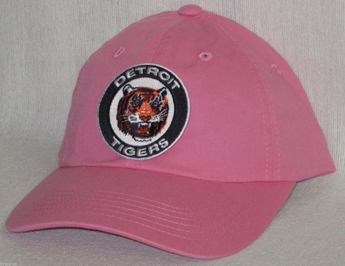 DETROIT TIGERS Indumento Donna Cappello Lavato CAPPELLO CLASSICA TOPPA/LOGO MLB FANTASTICO! NUOVO - Foto 4 di 7
