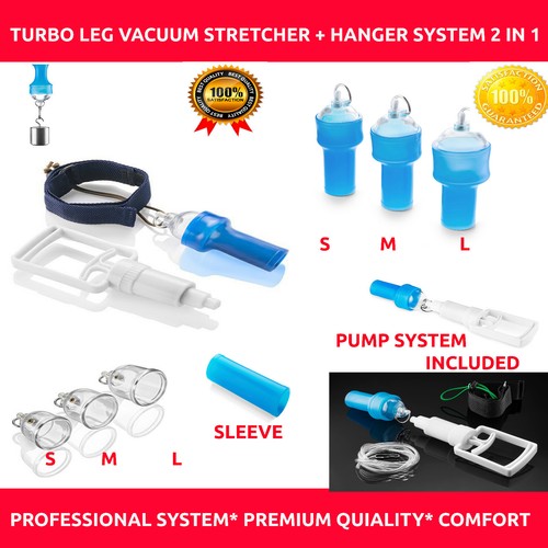 Penis Enlargement System Vacuum Hanger Extender Stretcher Enlarger Kit Leg Strap