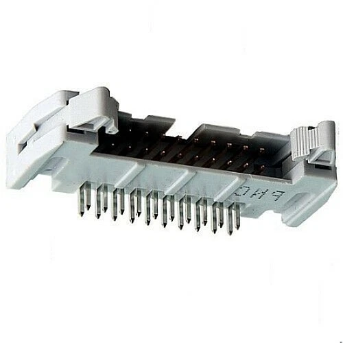Wannenstecker 20-polig (2x10) Stiftleiste Print gewinkelt RM2,54 Auswurfhebel