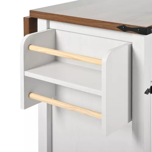 Rolling Kitchen Island Storage Trolley Organiser Sideboard Cupboard Cabinet Cart - Picture 13 of 15