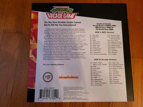 Teenage Mutant Ninja Turtles II: The Arcade Game - Vinyl Soundtrack. Good Shape - Picture 2 of 3