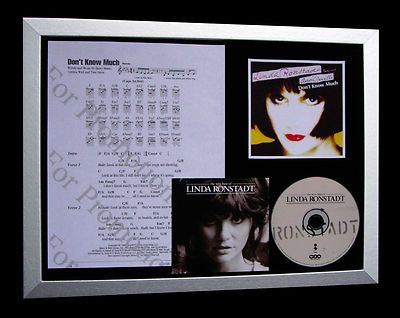 LINDA RONSTADT Don't Know Much QUALITY MUSIC CD FRAMED DISPLAY+FAST GLOBAL SHIP