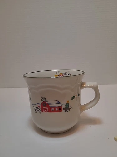 Pfaltzgraff "Snow Village" Christmas Holiday Coffee Tea Cup Mug