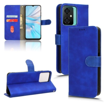 For Blackview OSCAL C70 Skin Feel Magnetic Flip Leather Phone Case Cover Shell