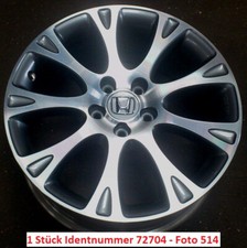 Honda Civic VIII 18" pollici cerchio in lega originale 08W18SMG601A 1 pezzo usato (514)