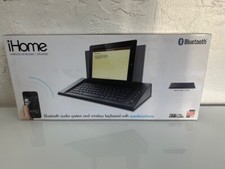 iHome Bluetooth Audio System and Wireless Keyboard with Speakerphone