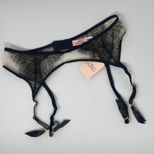 Agent Provocateur Fantazia Black Suspender AP4 Large NWT