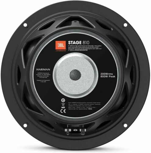 Stage 810 800 W Max Power 8" Stage Series Single 4 Ohm LAUTER Auto Subwoofer - 1 Stück - Bild 2 von 9
