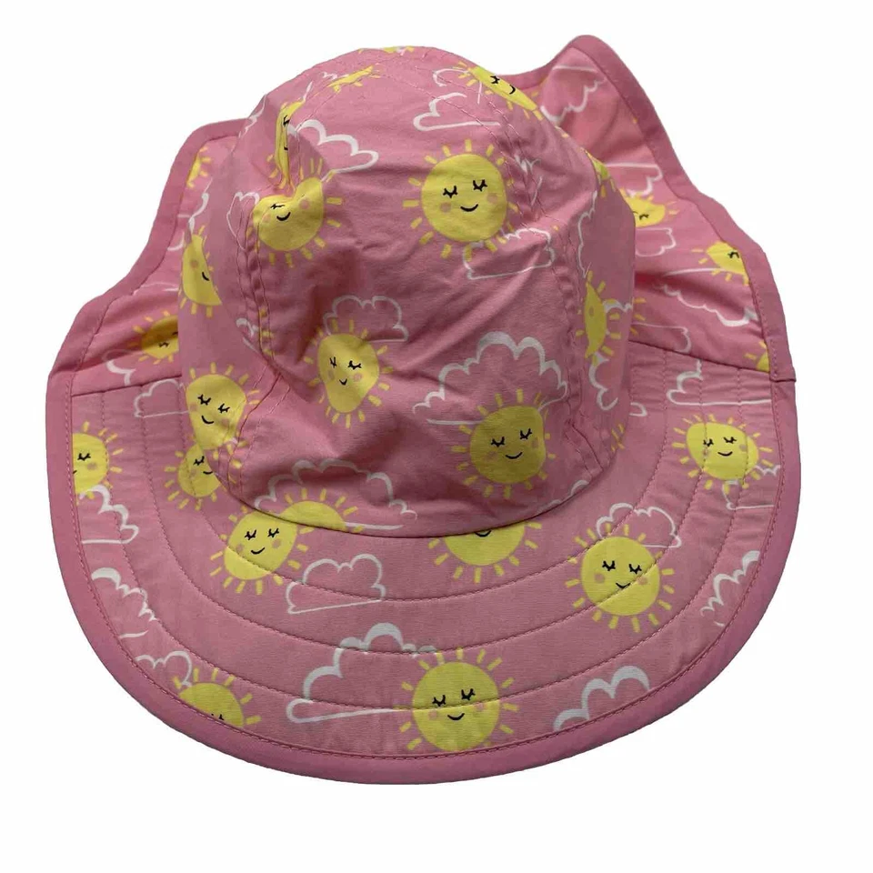 Шляпа от солнца для младенцев Pottery Barn Kids розовая размер 12-24 месяцев - Изображение 2 из 4
