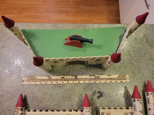 Vintage 1930s-40s RICH TOYS Clinton Ohio Pressboard Castle w Cannon RARE - Picture 8 of 11